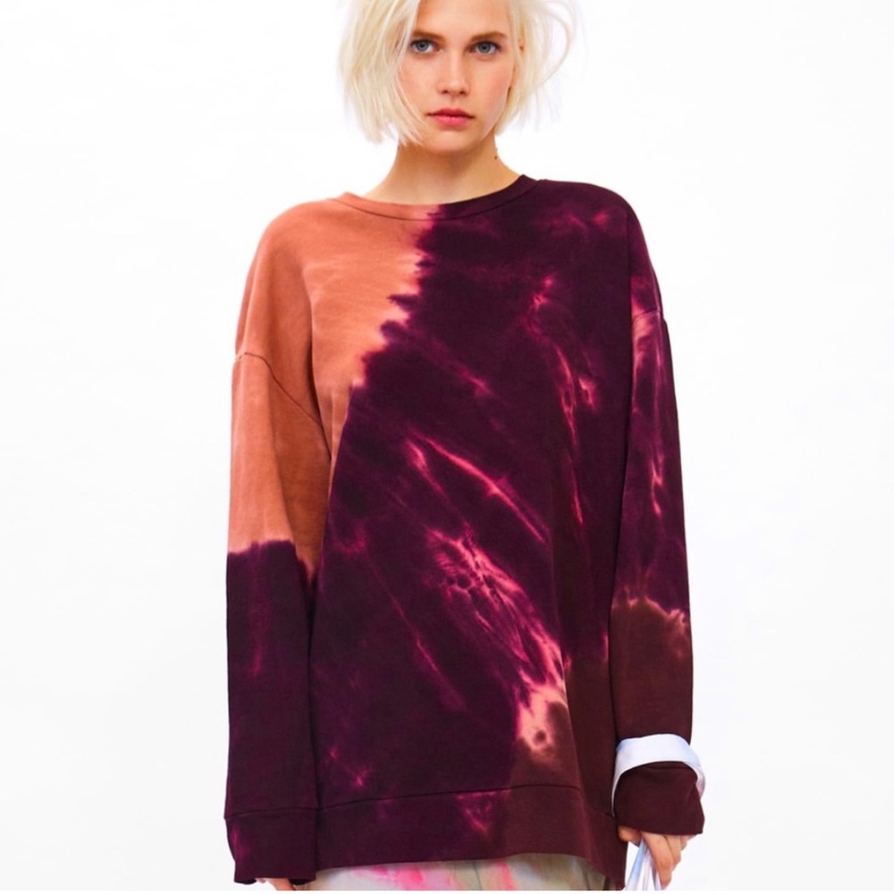 ZARA TIE DYE SWEATSHIRT